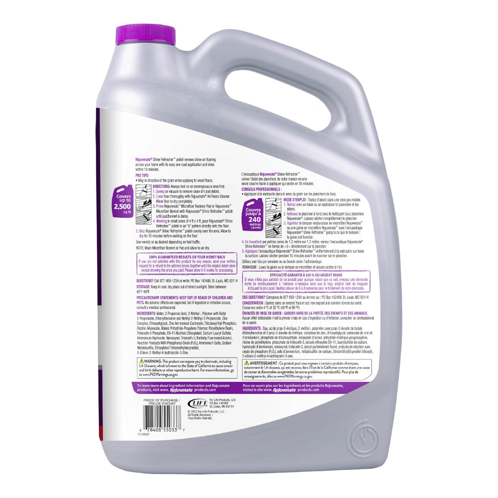 1 Gallon Floor Polish for Sealed Hardwood, Laminate, Vinyl and Tile Q3407