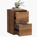 2 Drawer Wood File Cabinet with Hanging Bars L9759