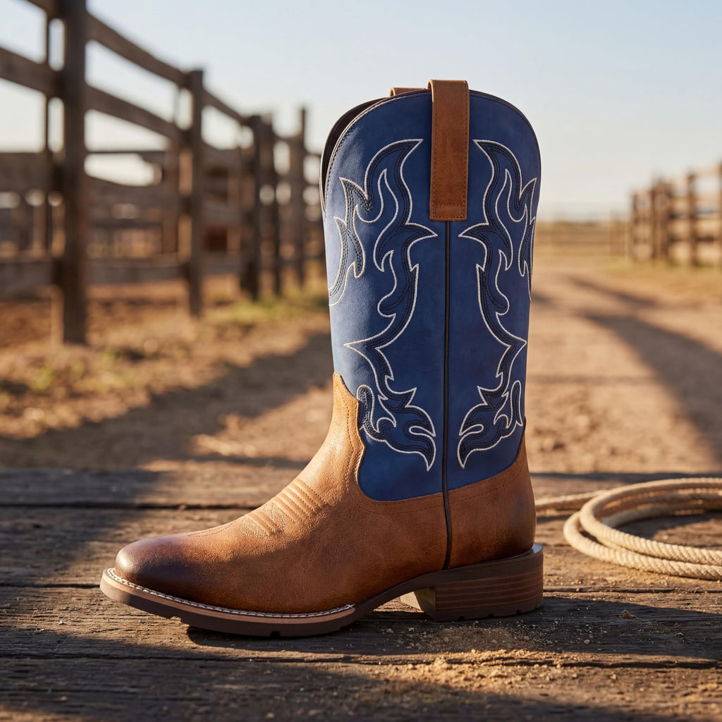 Men's Square Toe Western Pull-On Boots I120294