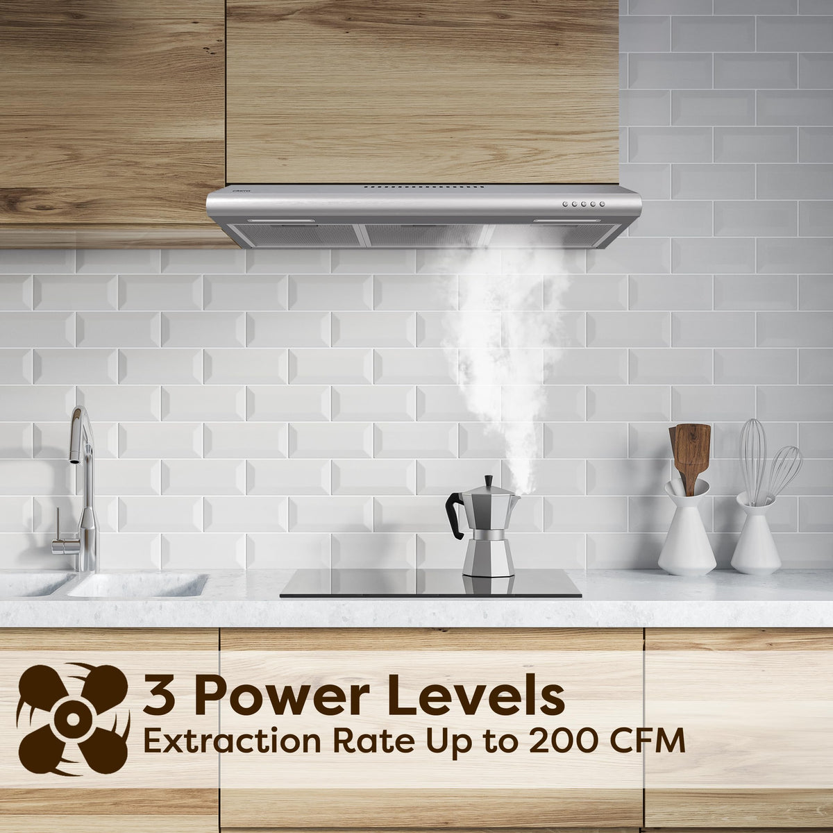 30 Inch Under Cabinet Stainless Steel Range Hood D7226
