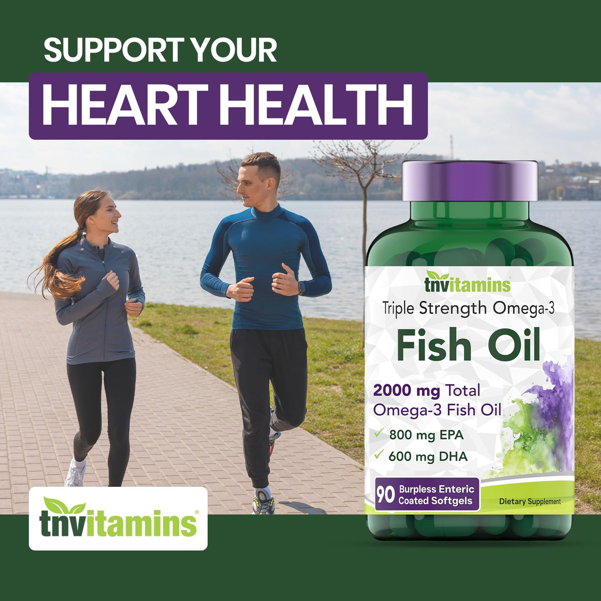 2000mg Omega-3 Fish Oil 90 Softgels T550