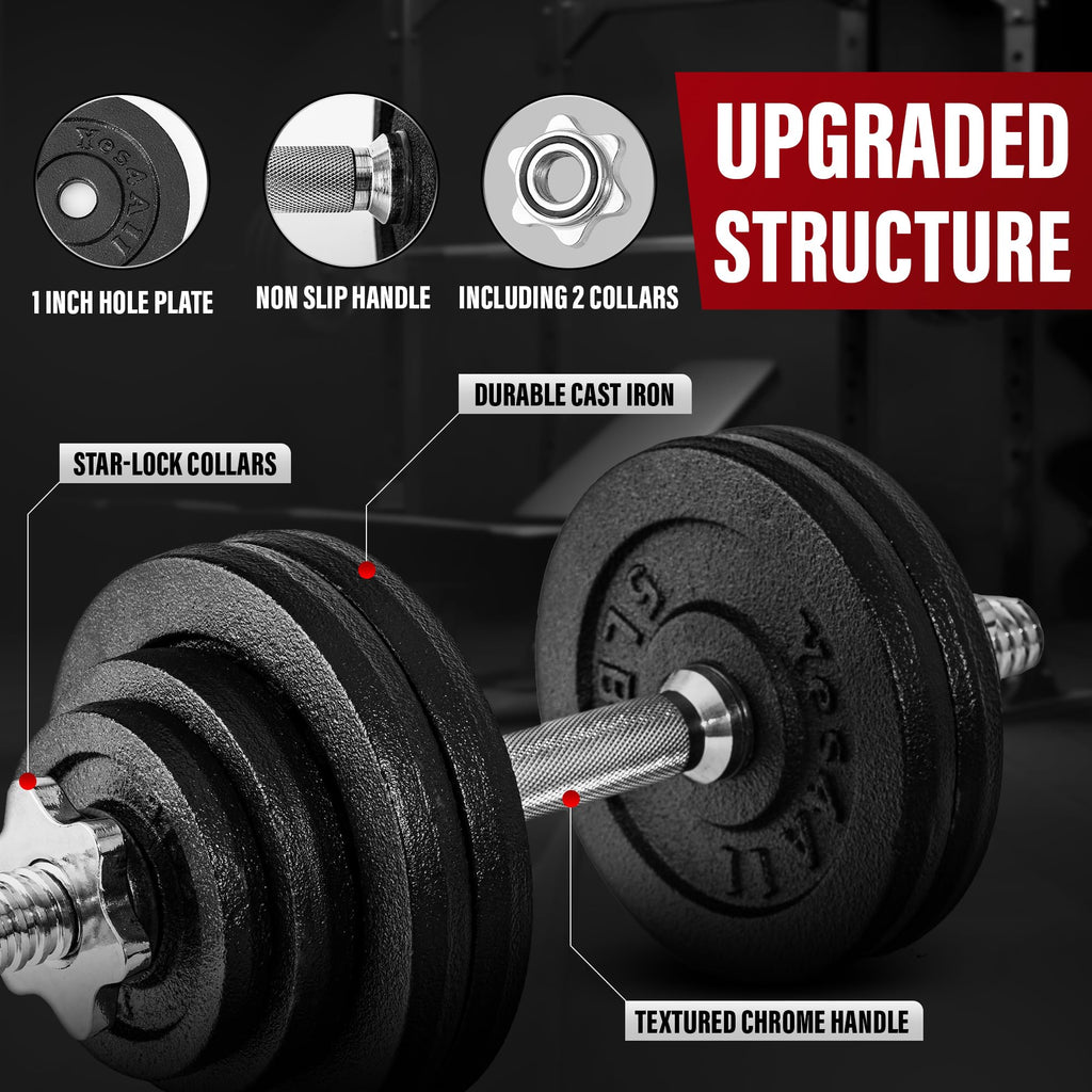Adjustable Dumbbell Set with Weight Plates R347