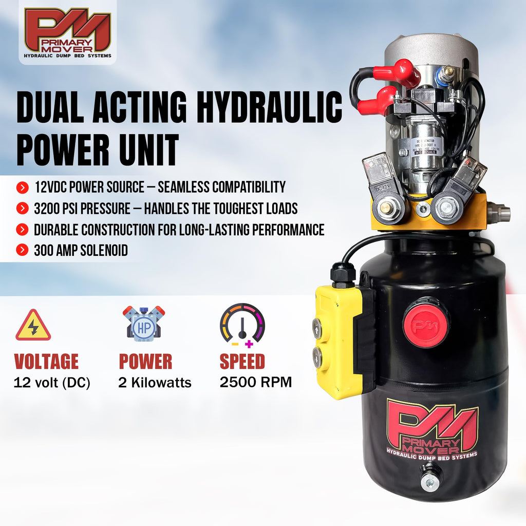 Hydraulic Trailer Jack 12,000 lb Double Acting Bolt On O384246