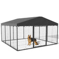 10' x 10' Outdoor Dog Kennel with Roof D748
