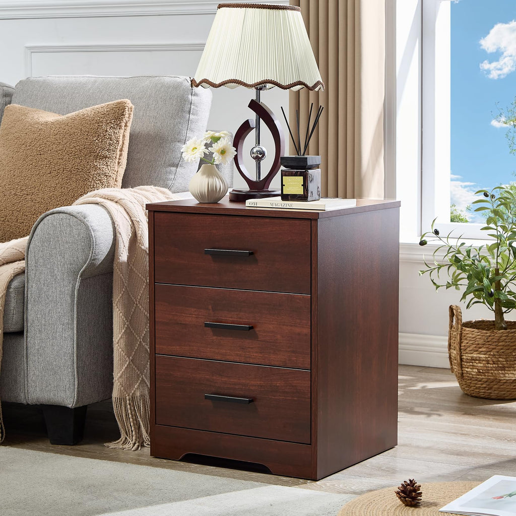 Cherry Wood 3 Drawer Dresser U7663