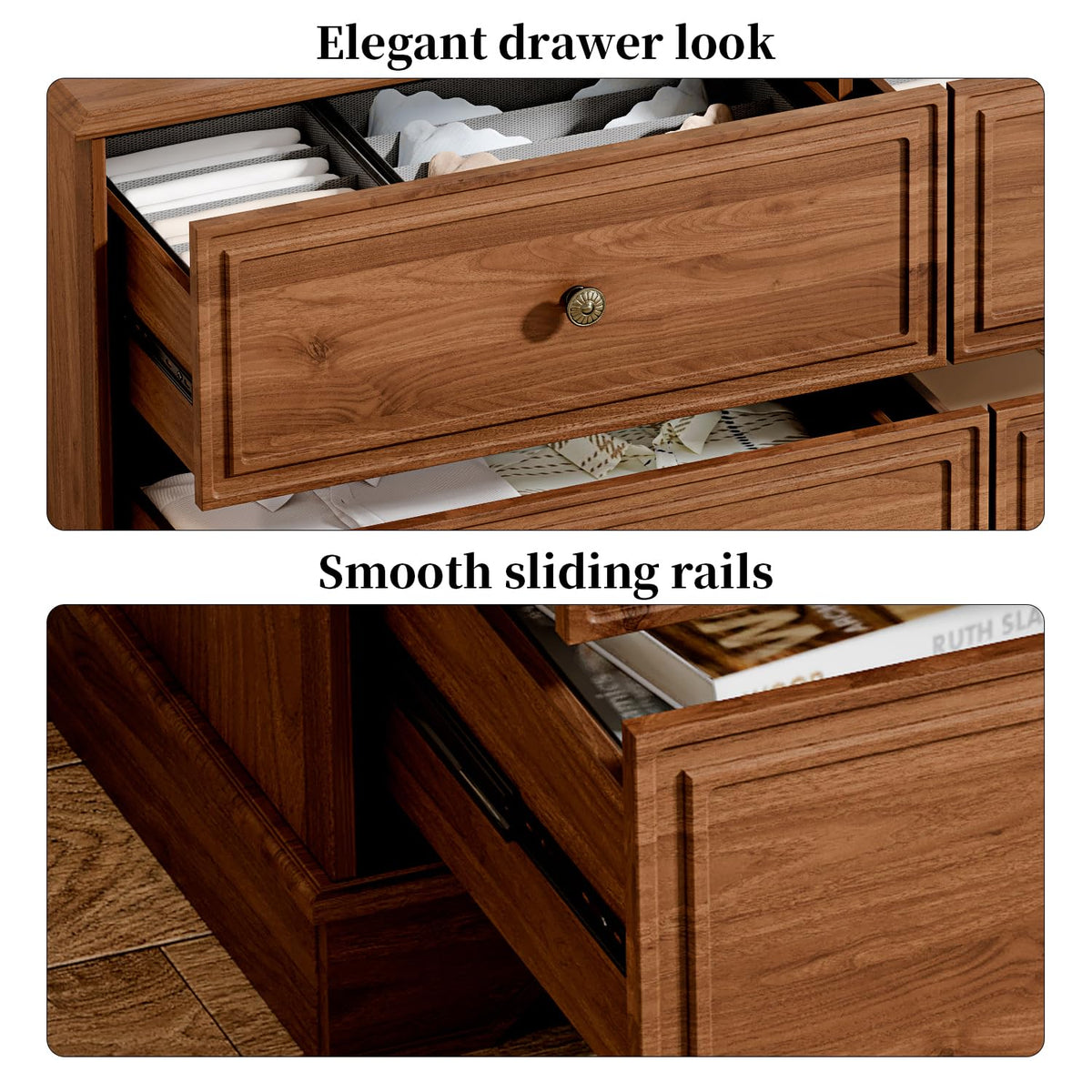 Chestnut 6 Drawer Chest of Drawers C902
