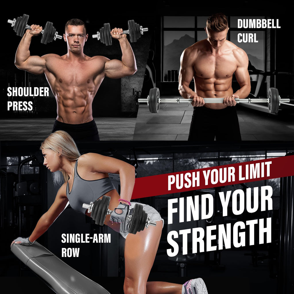 Adjustable Dumbbell Set with Weight Plates R347