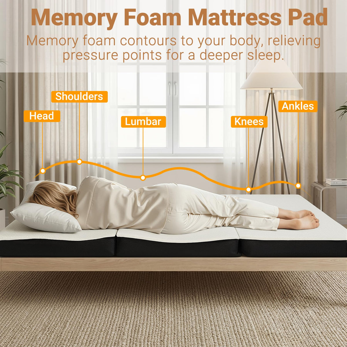 Foldable Twin Memory Foam Mattress L1597