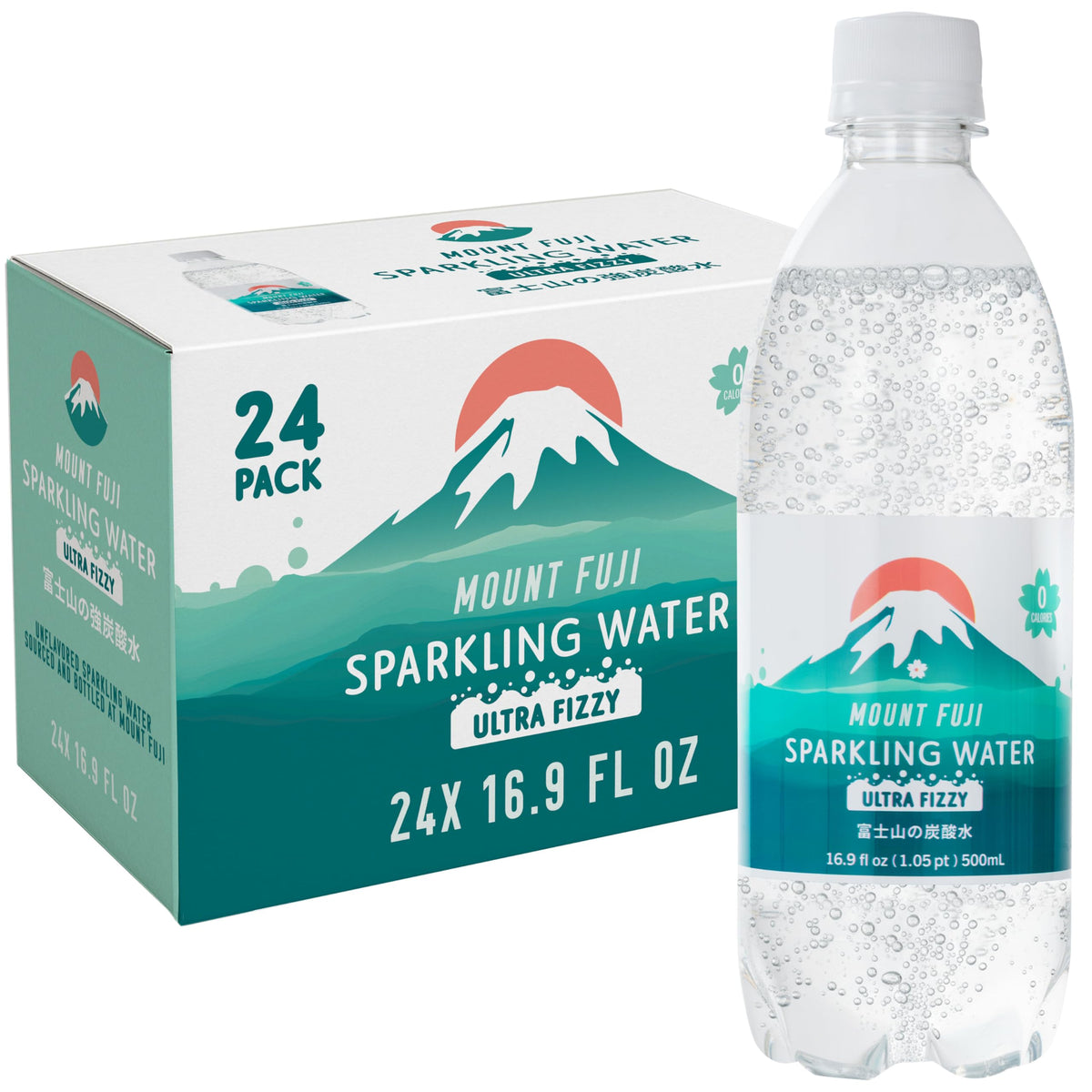 Sparkling Water Bottles 16.9 fl oz 24-Pack L91542