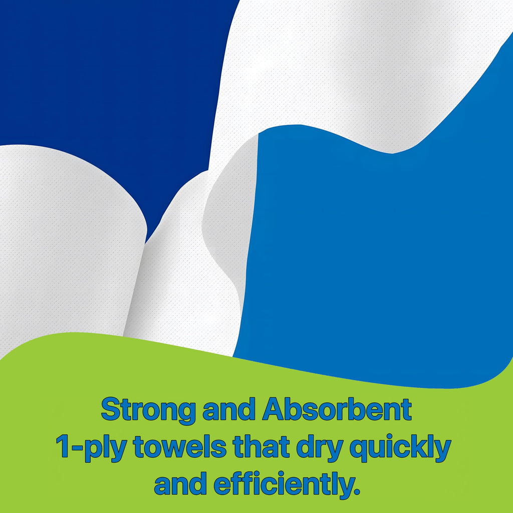 White 1 Ply Hardwound Paper Hand Towel 1 Roll H677367