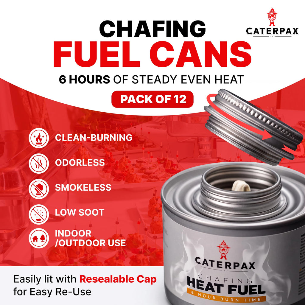 6 Hour Chafing Fuel Cans 12 Pack O8106