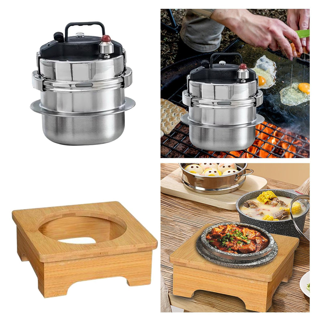 Small Pressure Cookers with Wooden G97402