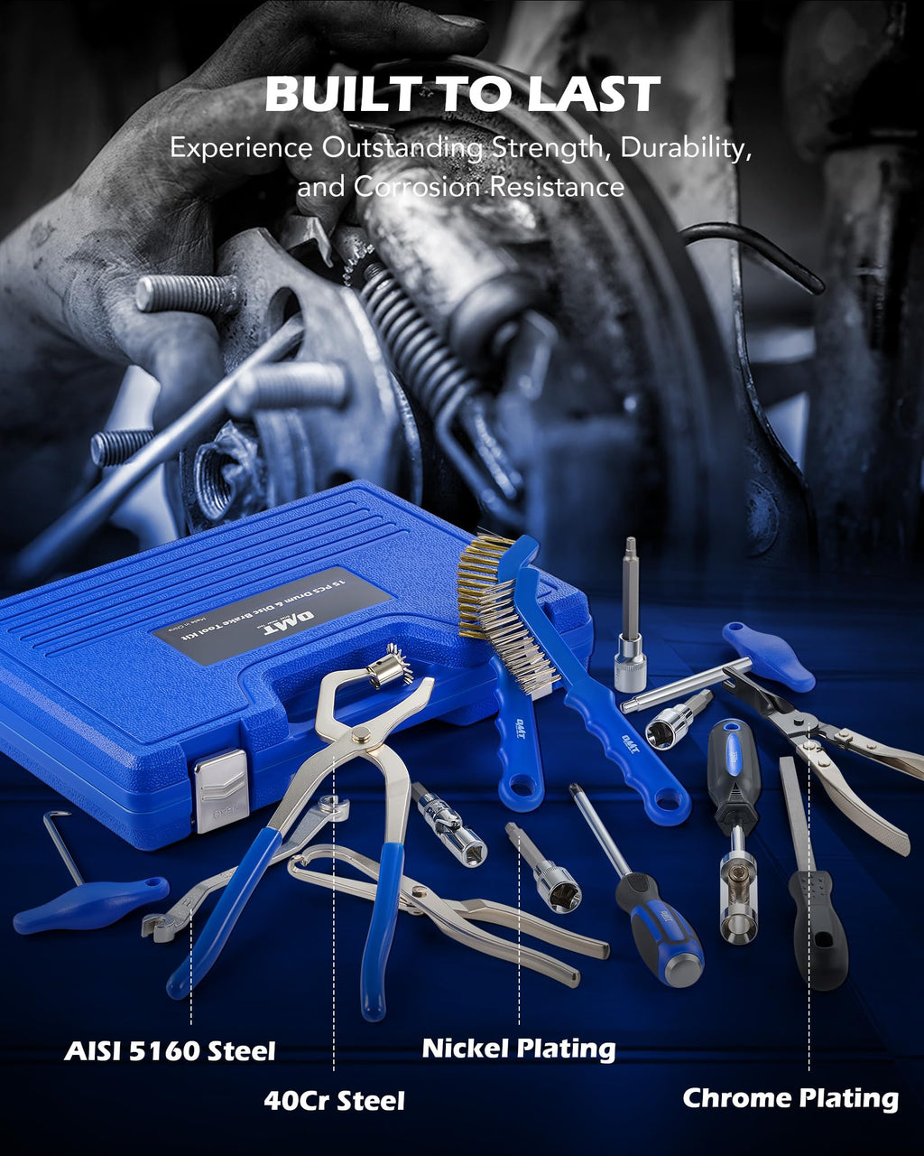 15-Piece Drum & Disc Brake Tool Kit P24180