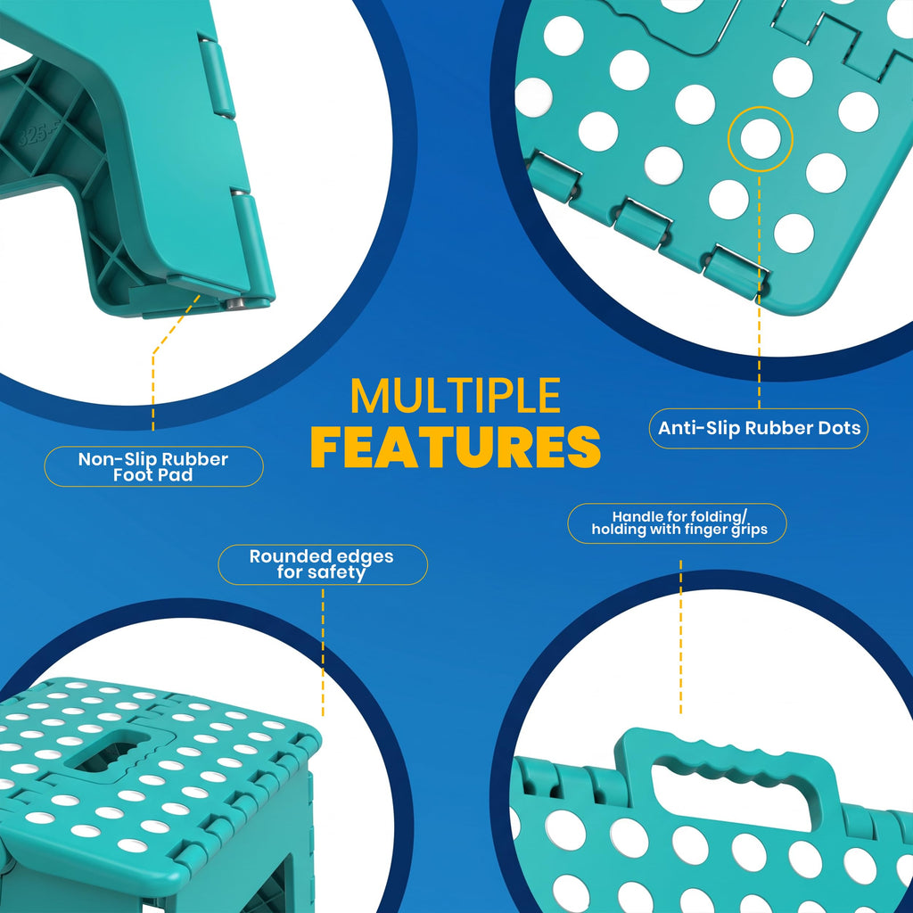 9 Inch Anti-Slip Folding Step Stool A937