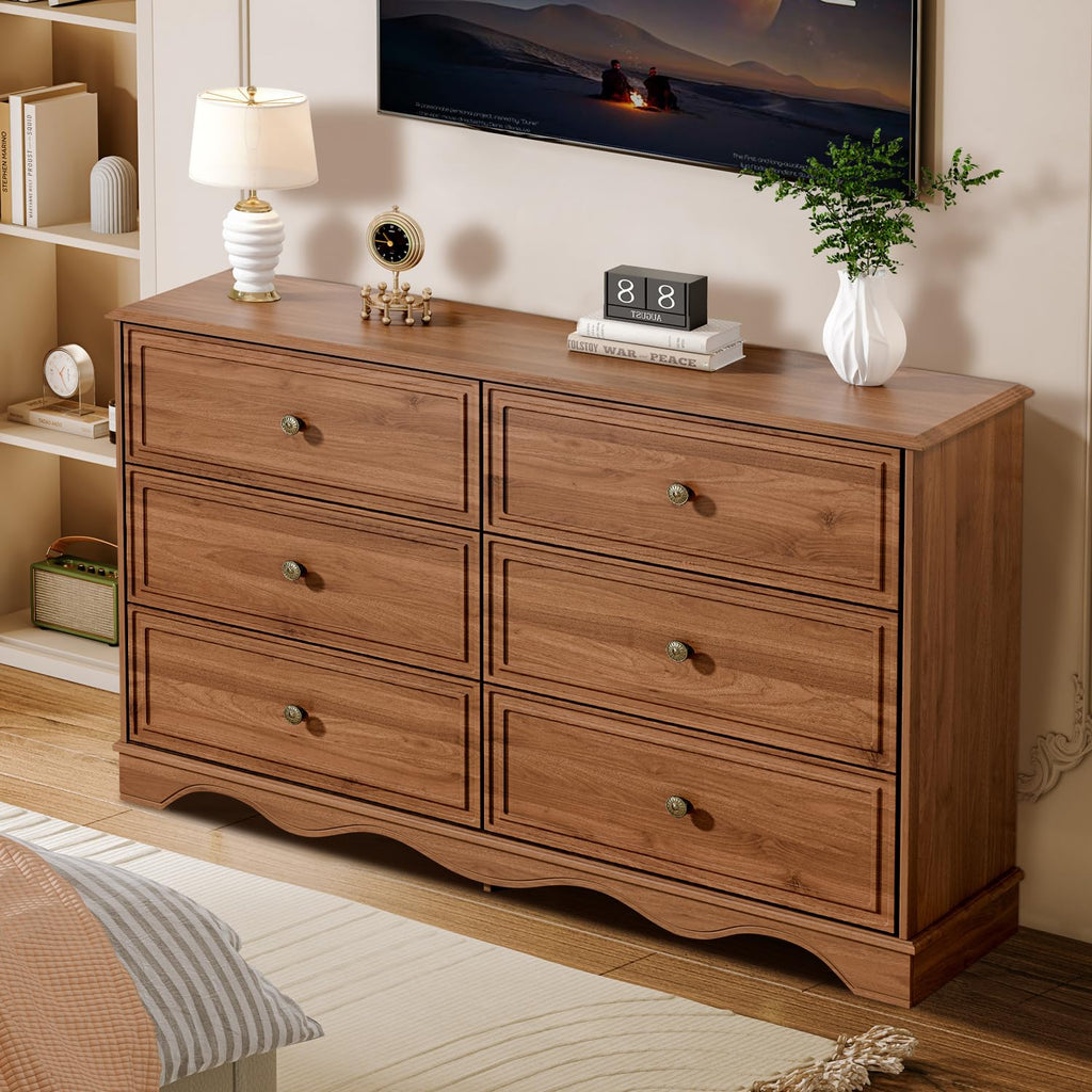 Chestnut 6 Drawer Chest of Drawers C902