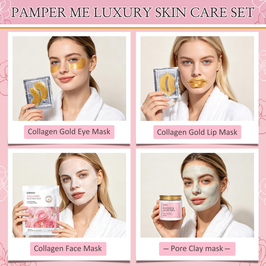 23pcs Rose Spa Gift Baskets I815