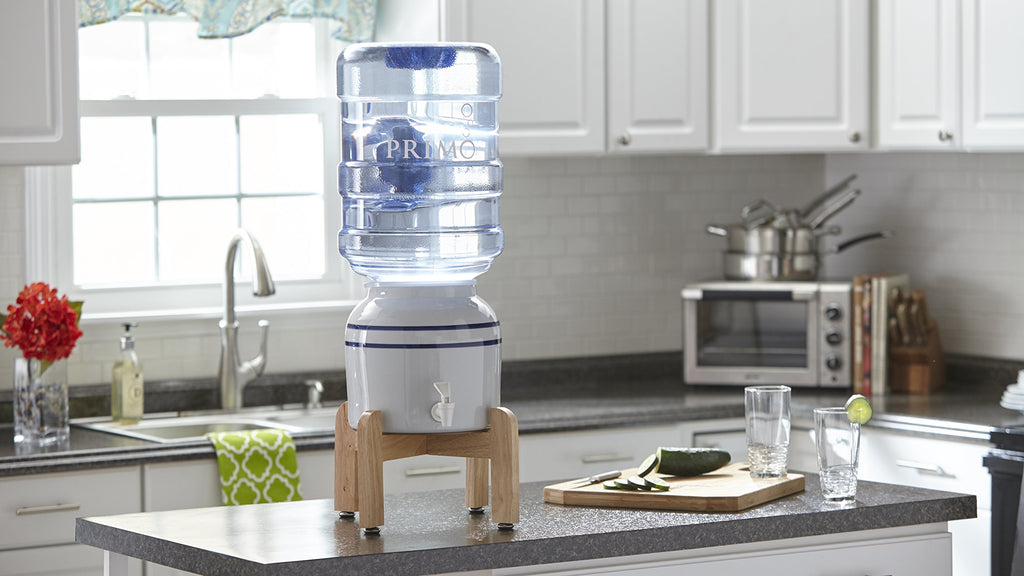 Ceramic Countertop Water Jug Dispenser with Stand T165232