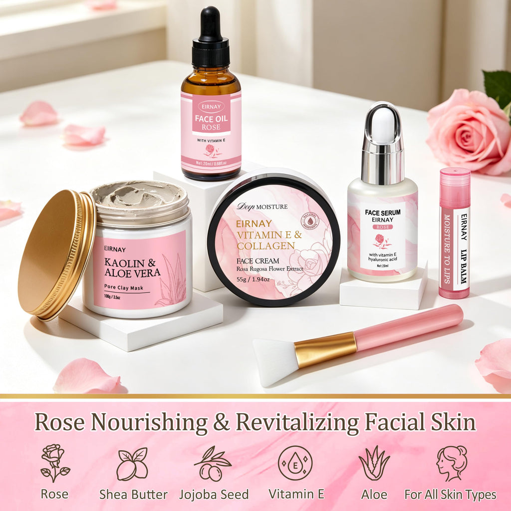 23pcs Rose Spa Gift Baskets I815