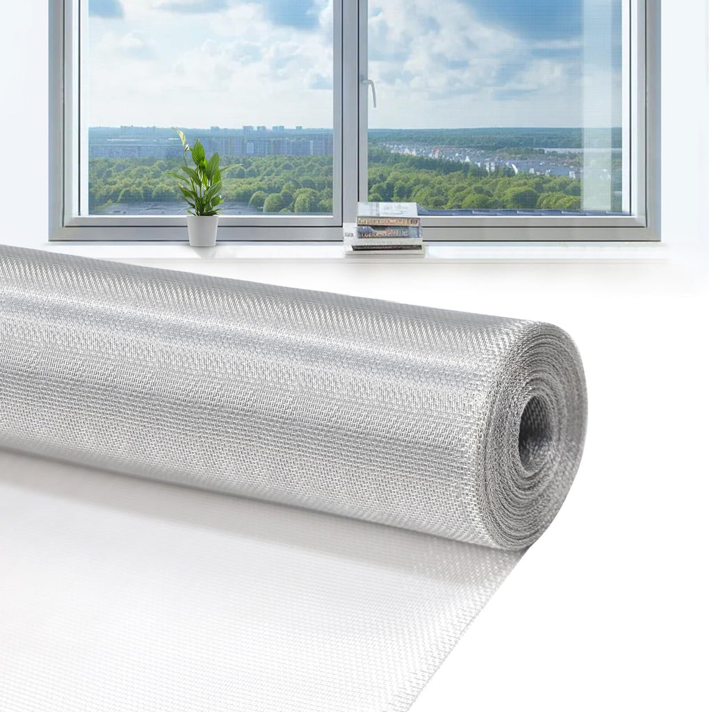 Aluminum Window Screen Mesh 3'x25' Replacement Roll Q342