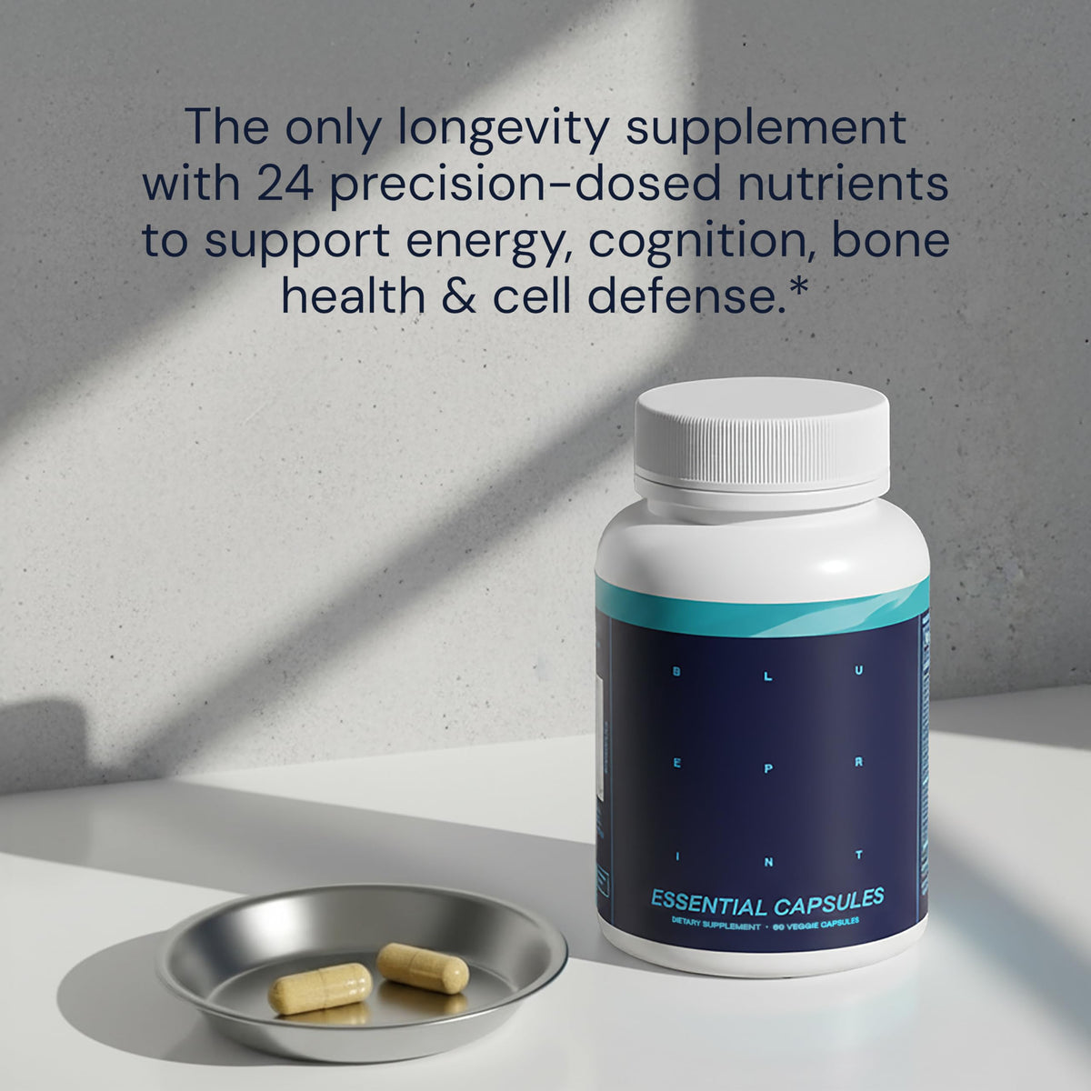 Daily Multivitamin Multimineral Antioxidant Supplement with Calcium Vitamin B1 Vitamin D Zinc Vegan Non GMO 30 Servings D842