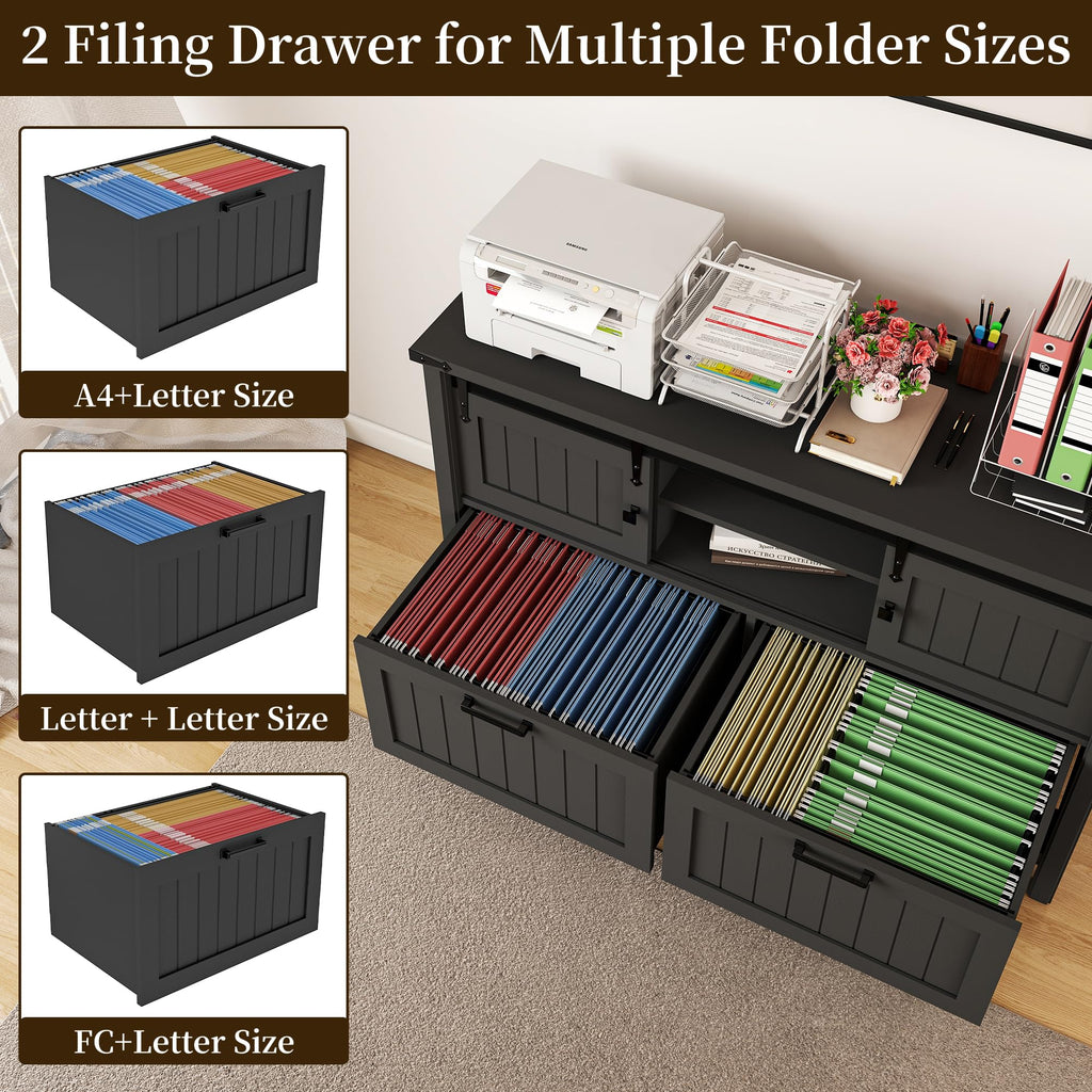 Lateral File Cabinet with Charging Station Z5408