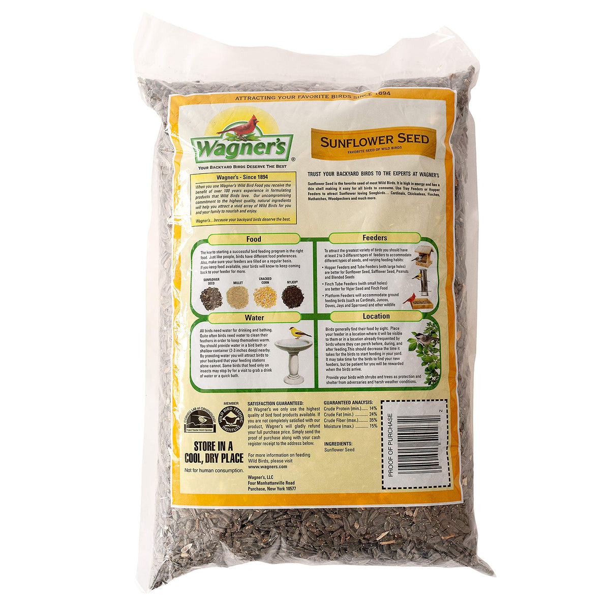 Wild Bird Food with Cherry Flavor 20-Pound Bag and Black Oil Sunflower Seed 5-Pound L2561
