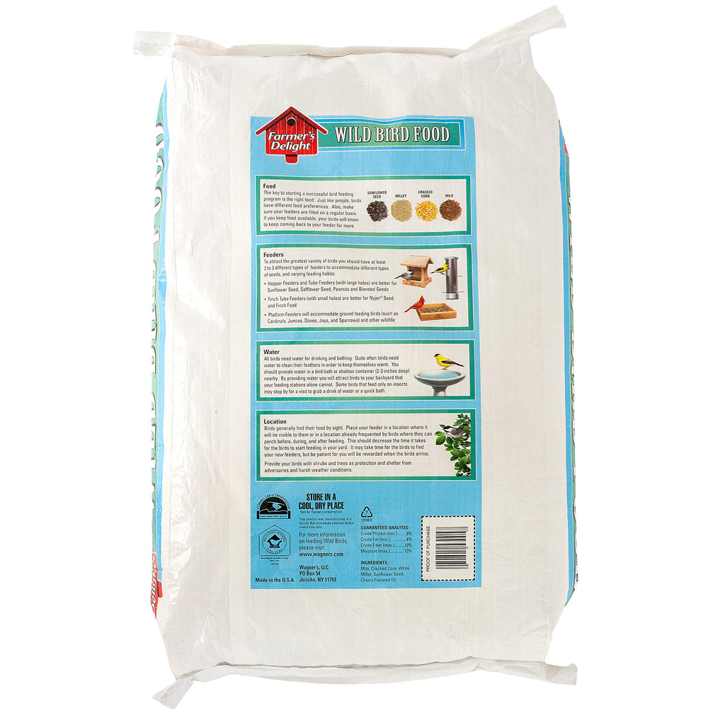 Wild Bird Food with Cherry Flavor 20-Pound Bag and Black Oil Sunflower Seed 5-Pound L2561