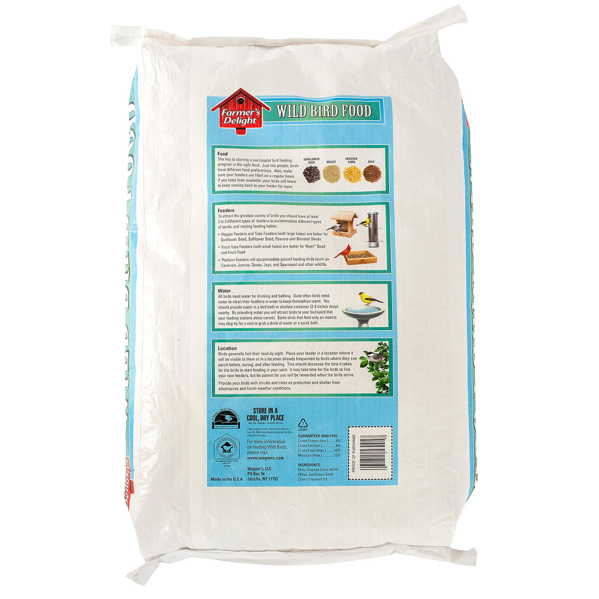 Wild Bird Food with Cherry Flavor 20-Pound Bag and Black Oil Sunflower Seed 5-Pound L2561
