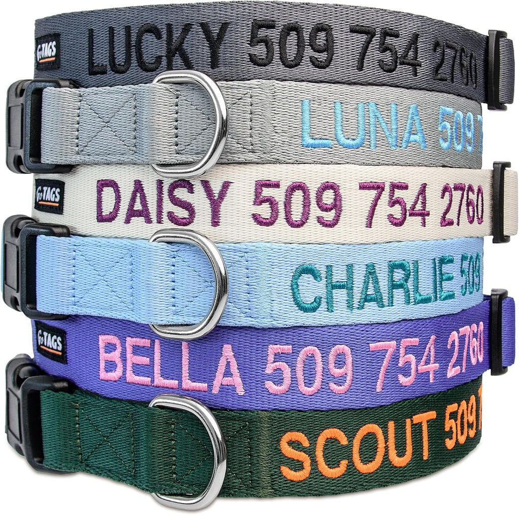 Personalized Dog Collar with Pet Name and Phone Number M987